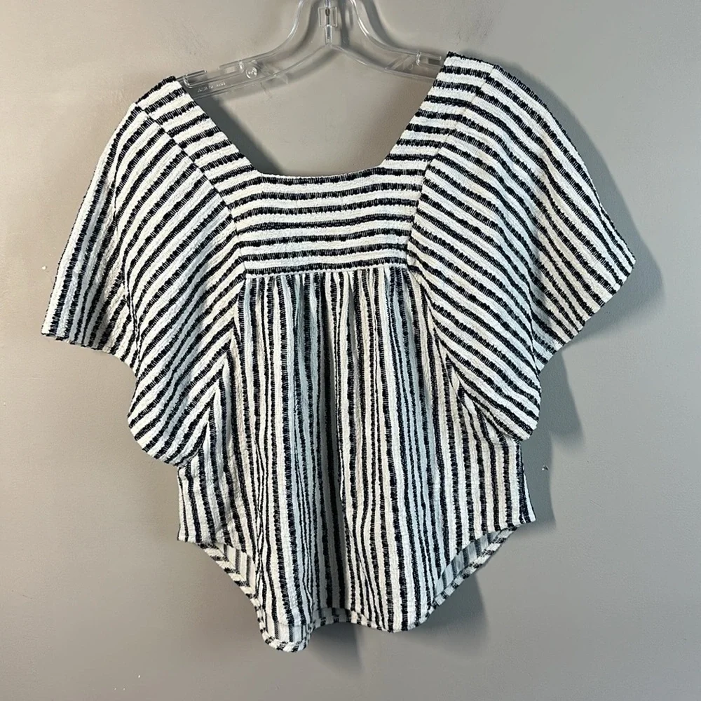 Madewell Texture & Thread Butterfly Top in Isley Stripe Top Size XS - Picture 5 of 13